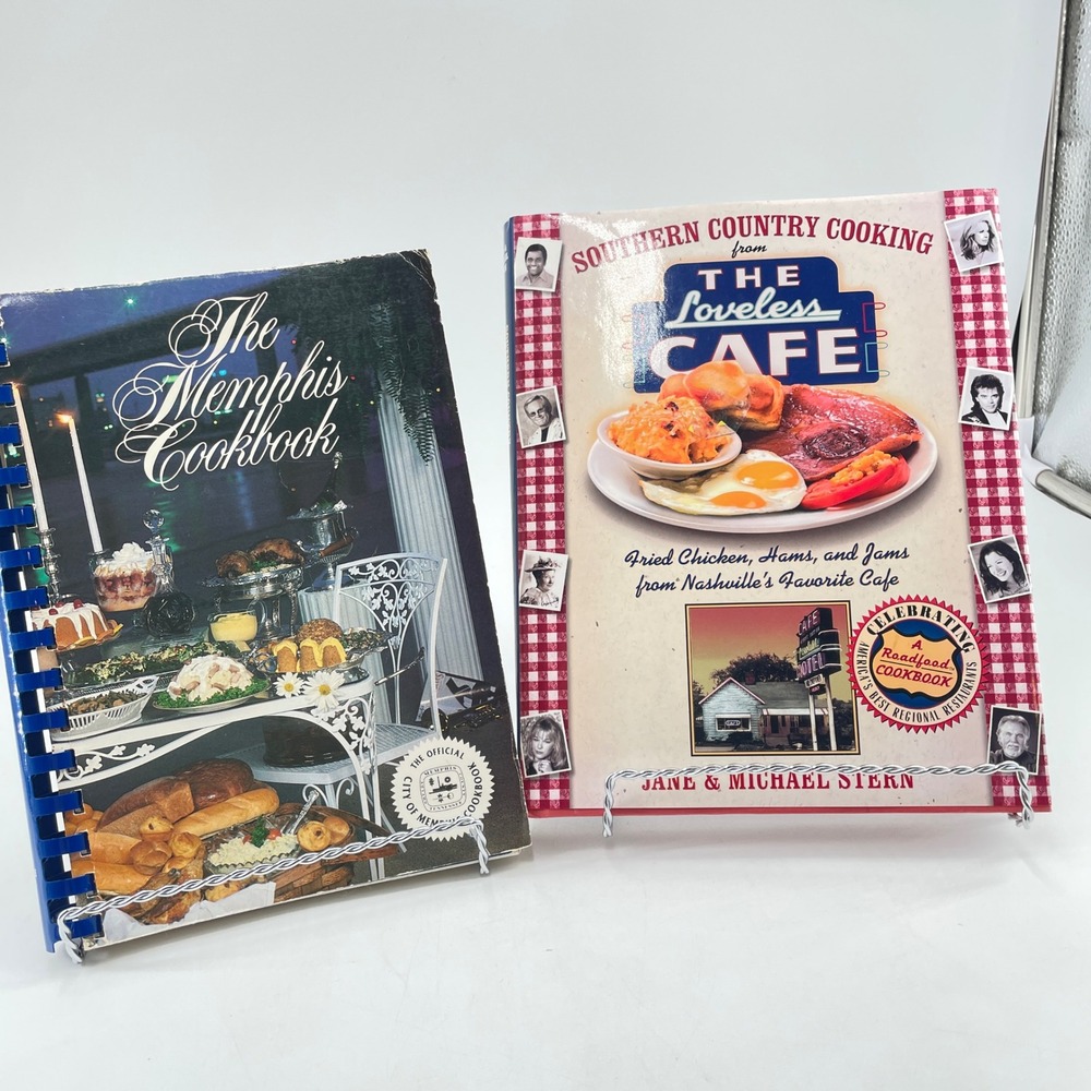 Regional Southern TN Cookbook Set Memphis Cookbook & Loveless Cafe Nashville